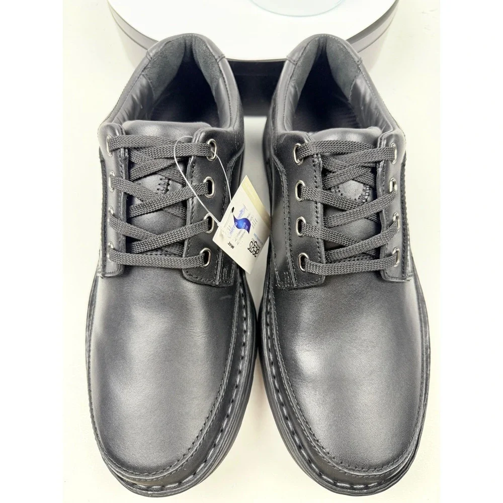 Drew Orthopedic Arch Support Men's Black Leather Comfort Oxford Dress Shoes 10 N